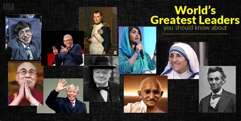 famouse leaders|top ten leaders in history.